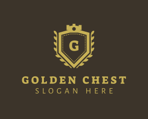 Gold Royalty Shield logo design