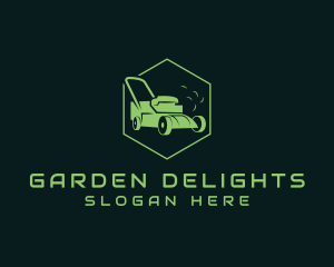 Lawn Mower Yard Care logo design