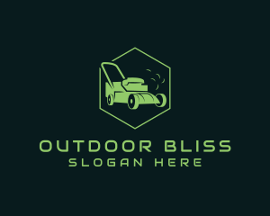 Lawn Mower Yard Care logo design