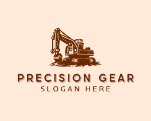 Backhoe Construction Equipment logo