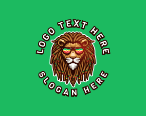 Reggae Lion Dreadlocks logo