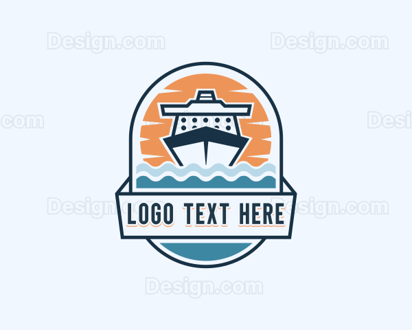 Yacht Travel Getaway Logo