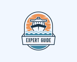 Yacht Travel Getaway logo design