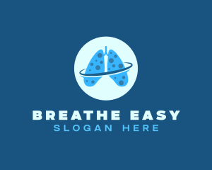 Respiratory Orbit Lungs logo design