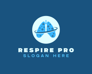 Respiratory Orbit Lungs logo design