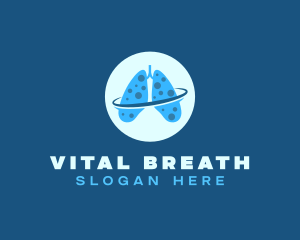 Respiratory Orbit Lungs logo design