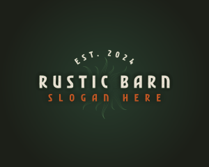 Rustic Sun Bar logo design