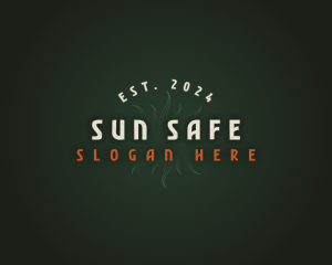 Rustic Sun Bar logo design