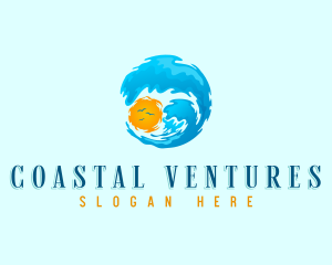 Summer Wave Resort logo design