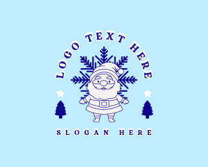 Winter Santa Claus Logo