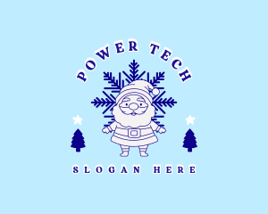 Winter Santa Claus Logo