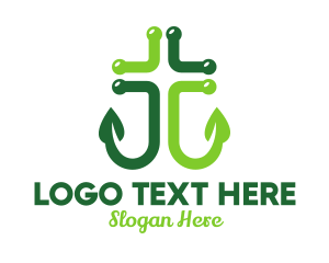 Organic Anchor Cross  logo