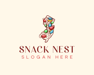 New Jersey Dessert Candy logo design