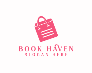 Ecommerce Shopping Book logo design