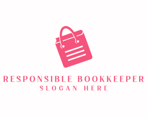 Ecommerce Shopping Book logo design