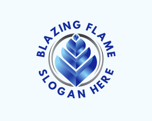 Heating Gas Flame logo design