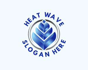 Heating Gas Flame logo design