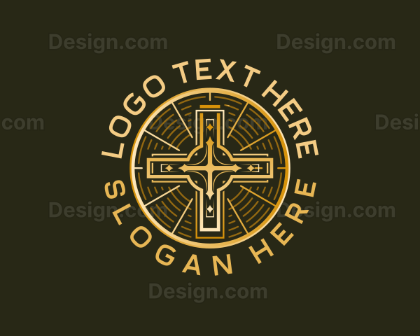 Cross Chistian Religion Logo