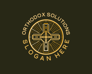 Cross Chistian Religion logo design