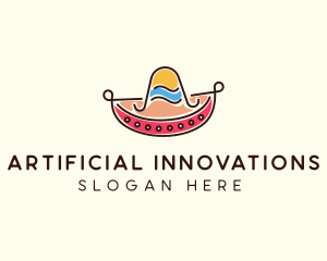 Mexican Sombrero Hat logo design