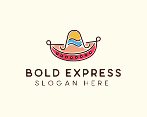 Mexican Sombrero Hat logo design