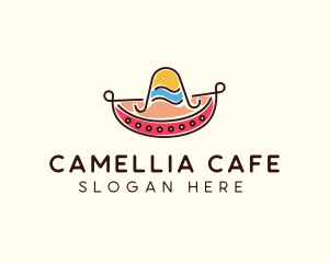 Mexican Sombrero Hat logo design