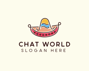 Mexican Sombrero Hat logo design