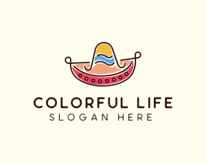 Mexican Sombrero Hat logo design