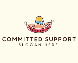 Mexican Sombrero Hat logo design