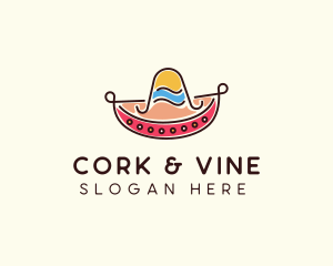 Mexican Sombrero Hat logo design