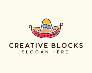 Mexican Sombrero Hat logo design