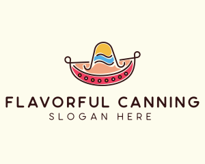 Mexican Sombrero Hat logo design