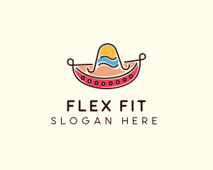 Mexican Sombrero Hat logo design