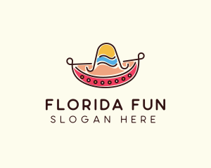 Mexican Sombrero Hat logo design