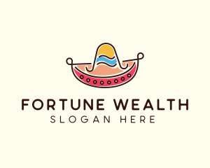 Mexican Sombrero Hat logo design