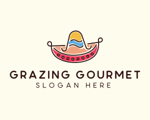 Mexican Sombrero Hat logo design