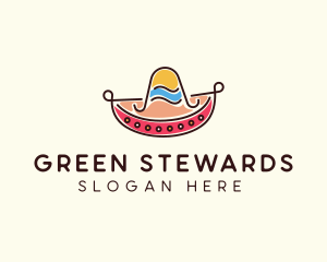 Mexican Sombrero Hat logo design