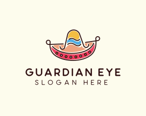 Mexican Sombrero Hat logo design