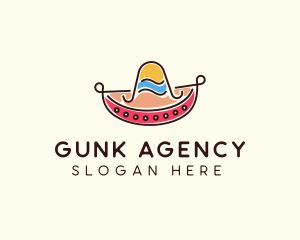 Mexican Sombrero Hat logo design