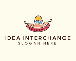 Mexican Sombrero Hat logo design