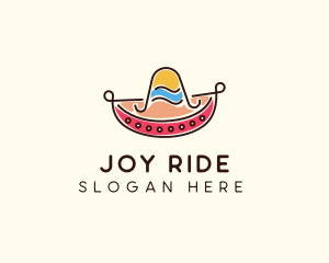 Mexican Sombrero Hat logo design