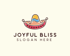 Mexican Sombrero Hat logo design