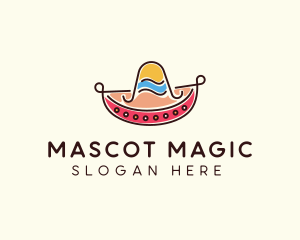 Mexican Sombrero Hat logo design