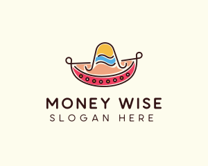 Mexican Sombrero Hat logo design