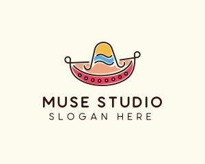 Mexican Sombrero Hat logo design