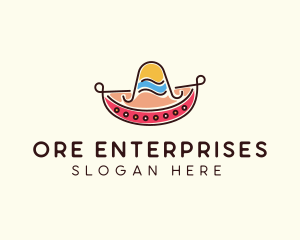 Mexican Sombrero Hat logo design