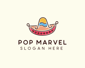 Mexican Sombrero Hat logo design