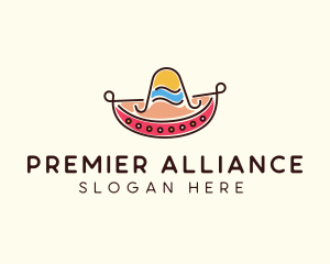 Mexican Sombrero Hat logo design