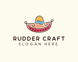 Mexican Sombrero Hat logo design