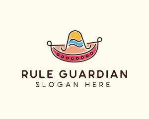 Mexican Sombrero Hat logo design